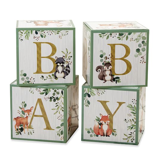 Kate Aspen&#xAE; Woodland Baby Block Box Set